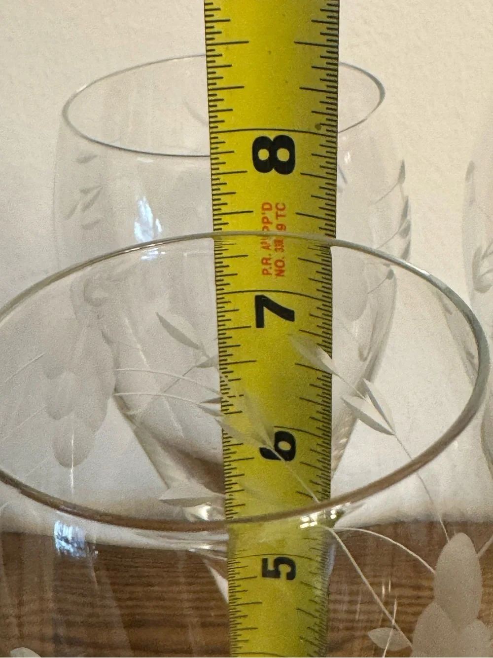 4 vintage Princess House crystal Champagne glasses in the classic 